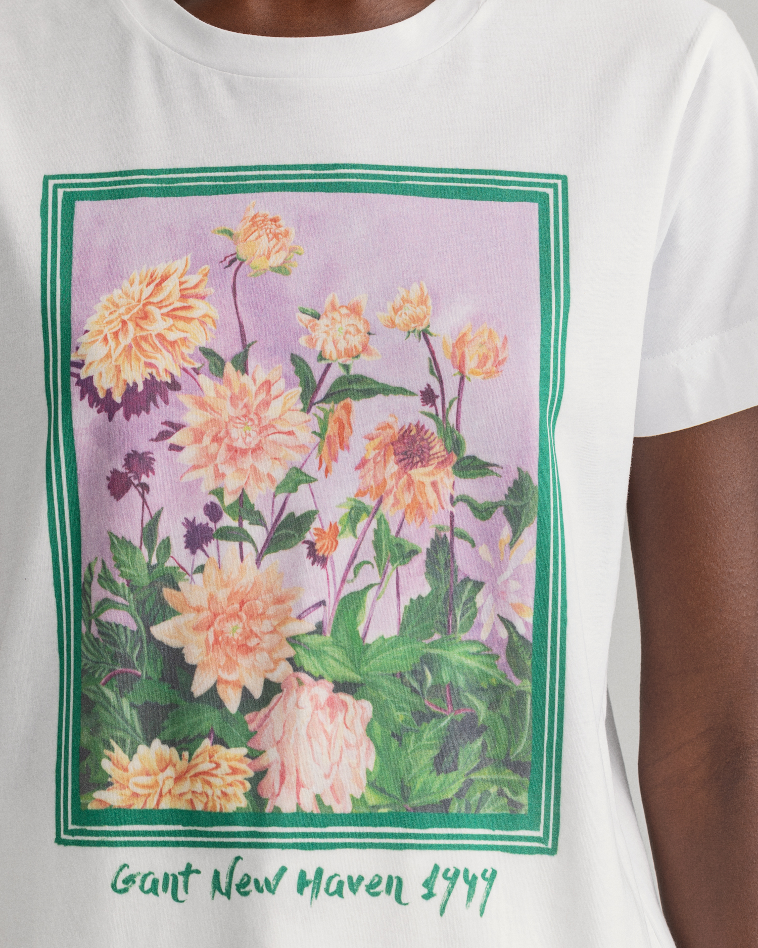 T-skjorte med Dahlia-blomstermønster