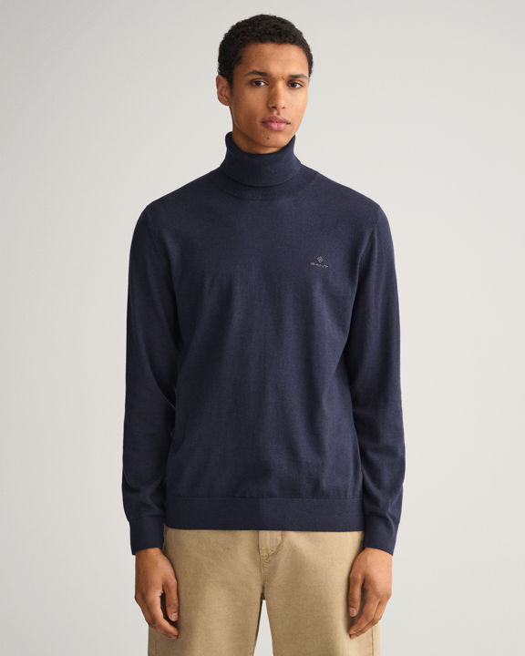 Cotton Cashmere Rollneck Sweater